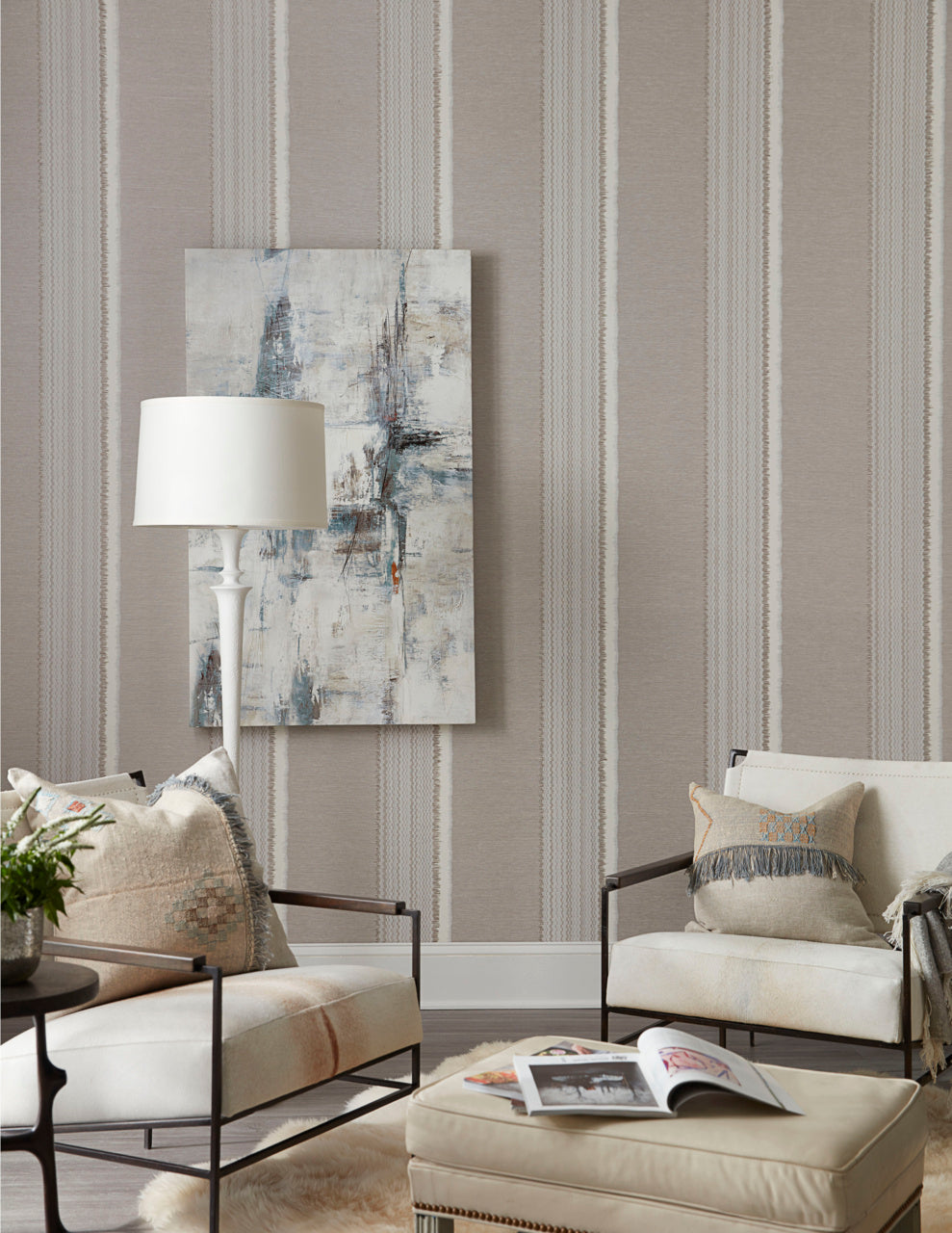 Purchase 1026 Tailored Walls Gaucho Cloth Taupe Valley Phillip Jeffries Wallpaper 2