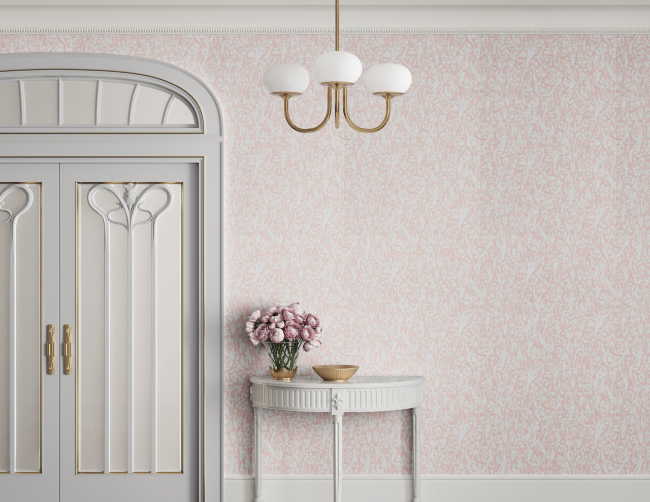 Purchase Phillip Jeffries Wallpaper - 40603, Charmed - Whispering Rose On Glam Grass2