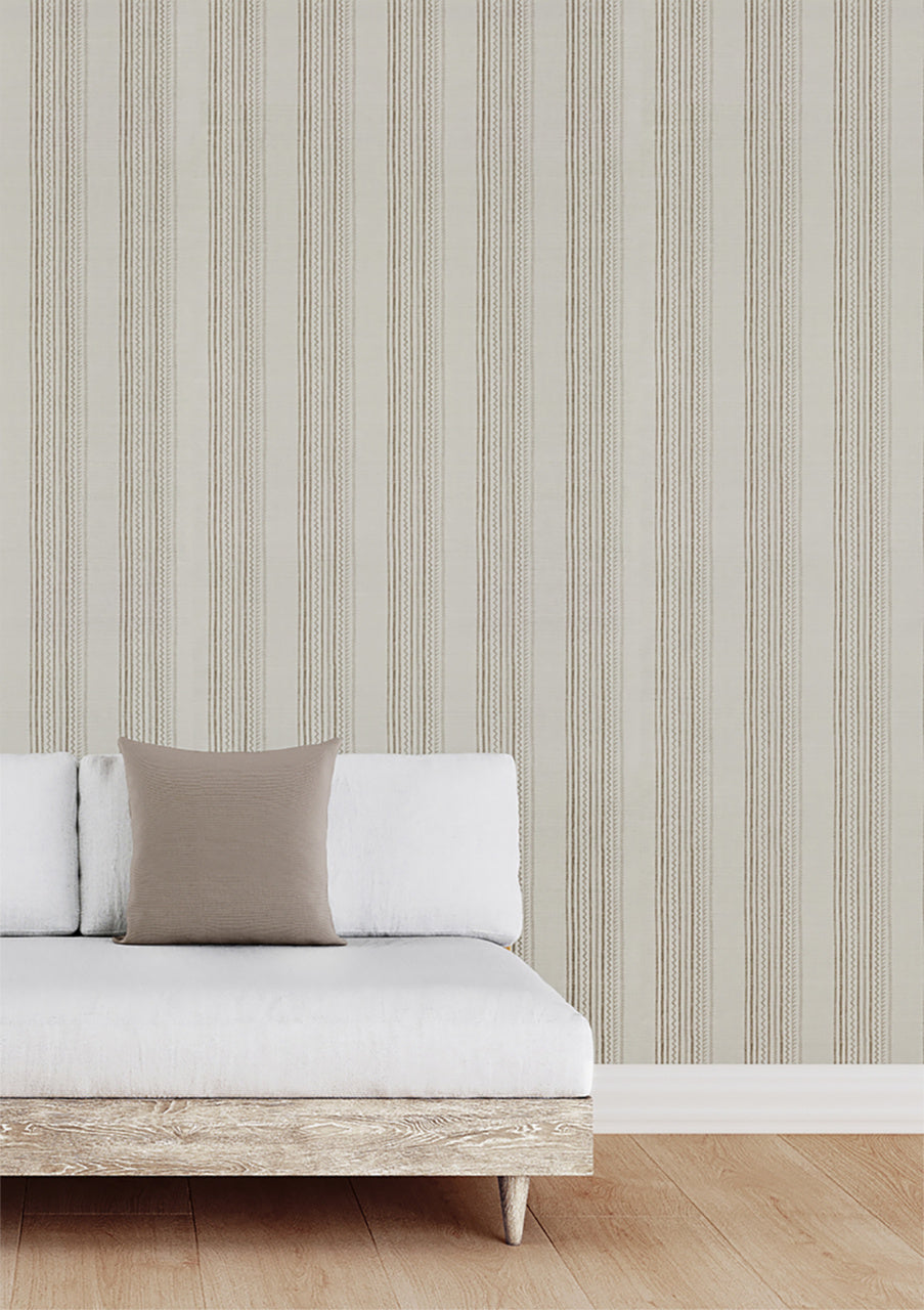 Purchase Phillip Jeffries Wallpaper - 10007, Maritime Stripe - Batten Brown 2