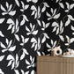Purchase Phillip Jeffries Wallpaper - 40207, Desert Ivy - Black Veil On Woven Walls2