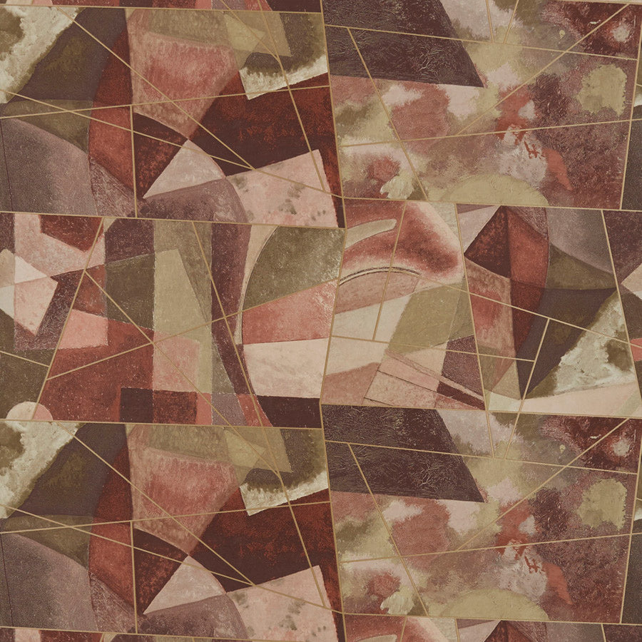 Purchase 6498 Vinyl Abstract Geo Multi Spice Market Phillip Jeffries Wallpaper