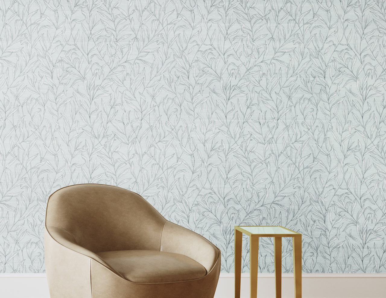 Purchase Phillip Jeffries Wallpaper - 26006, Walk In The Park - Silver Birch 2