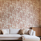 Purchase Phillip Jeffries Wallpaper - 10309, Sprig Silhouette - Terracotta Trellis 2