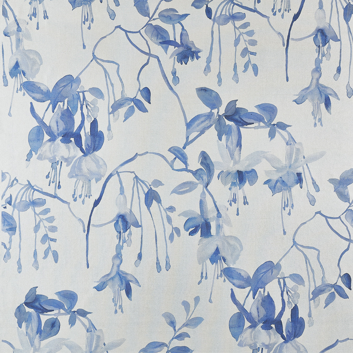 Purchase Phillip Jeffries Wallpaper - 9829, Blushing Blooms - Cobalt Crush 