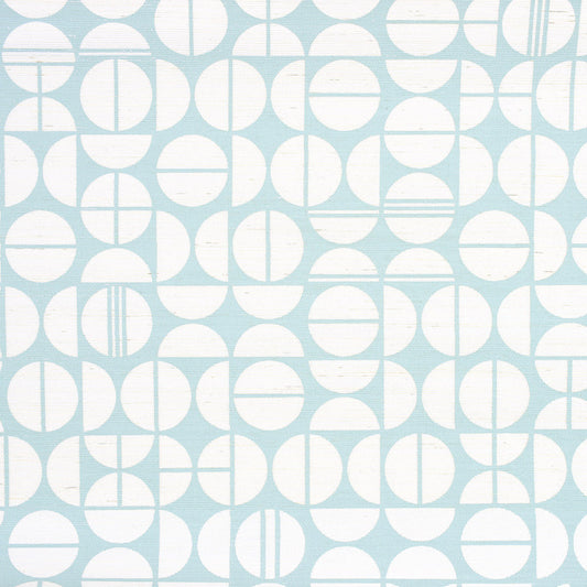 Purchase 2949 Modern Moon Serene Blue On Marshmallow Manila Hemp Phillip Jeffries Wallpaper