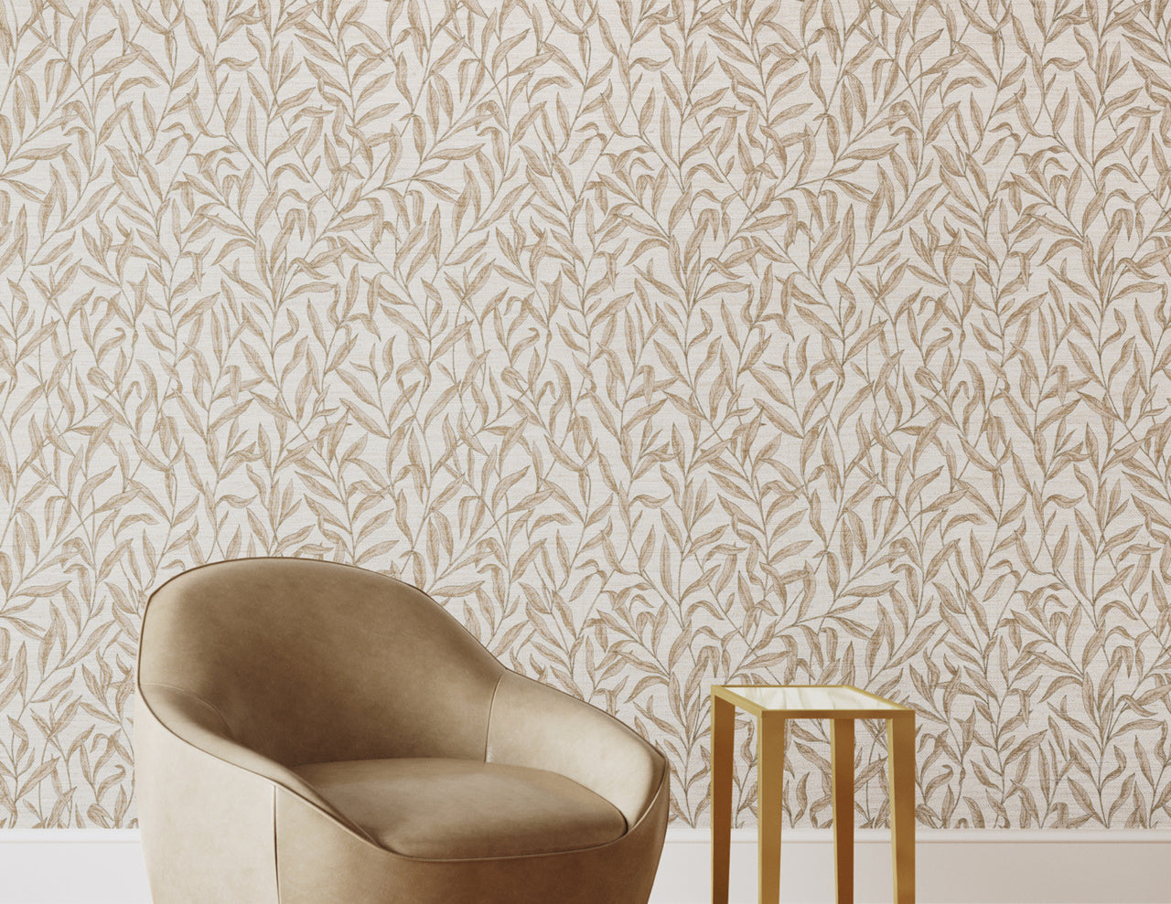 Purchase Phillip Jeffries Wallpaper - 26008, Walk In The Park - Tan Haven 2