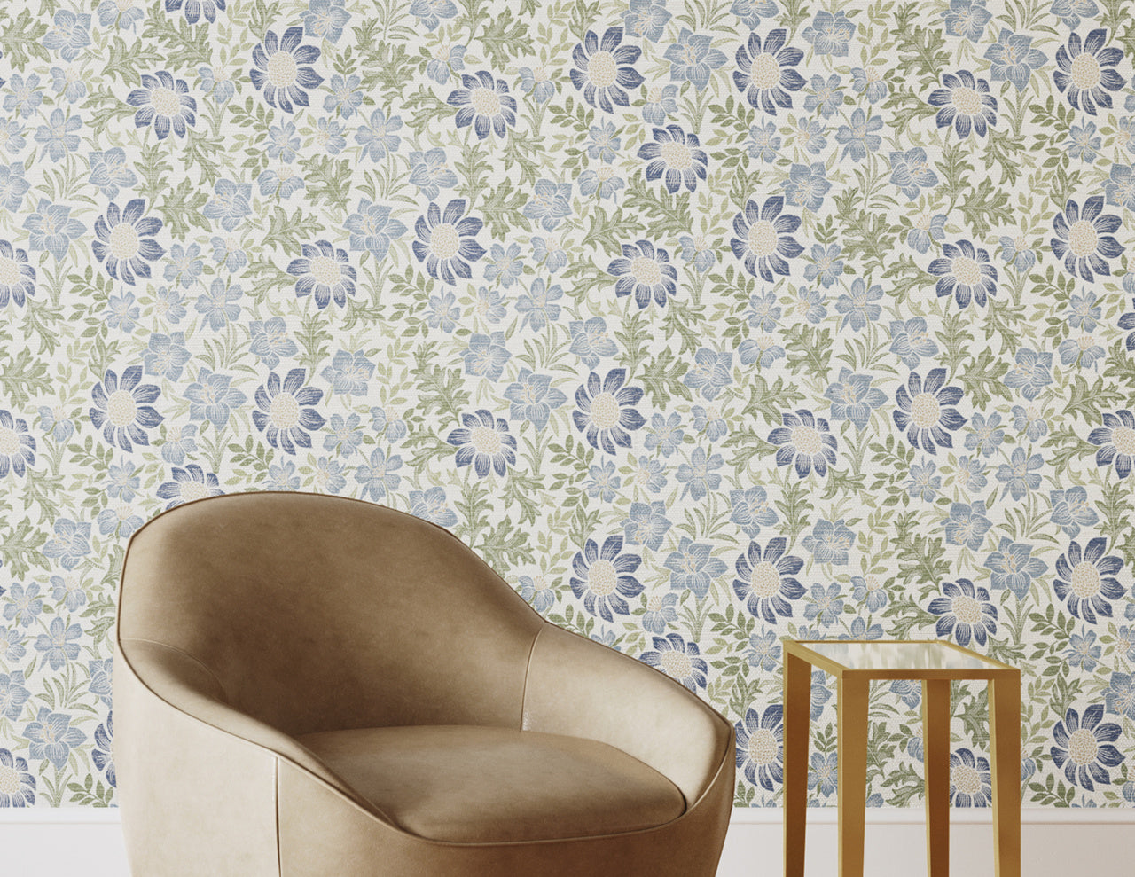 Purchase Phillip Jeffries Wallpaper - 25901, Brittany Botanicals - Bluebell 2