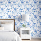 Purchase Phillip Jeffries Wallpaper - 9829, Blushing Blooms - Cobalt Crush 2