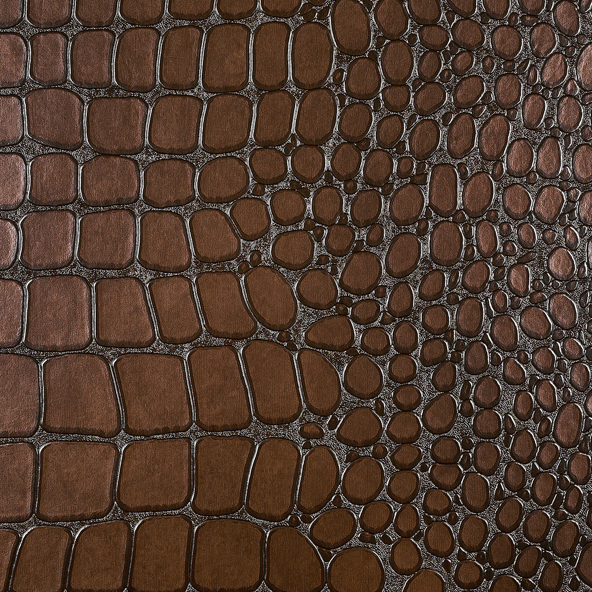 Purchase Phillip Jeffries Wallpaper - 10217, Vinyl Crocodile Rock - Mire Brown 