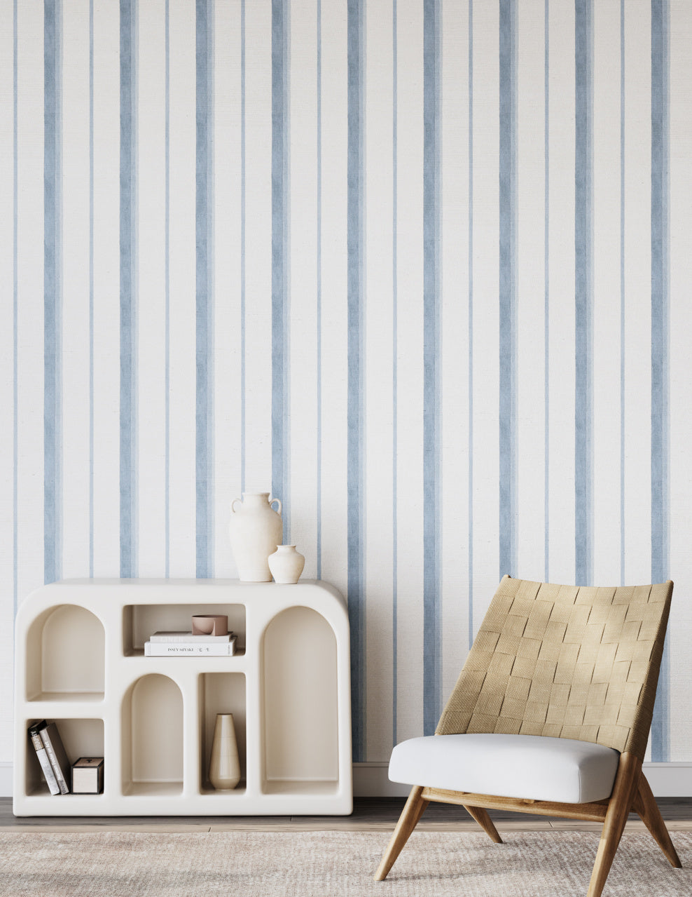 Purchase Phillip Jeffries Wallpaper - 27503, Saint-Tropez Stripe - Pastel Splash 2
