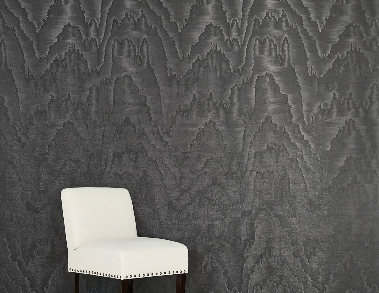 Purchase Phillip Jeffries Wallpaper - 25104, Vinyl Grand Moire - Midnight 2