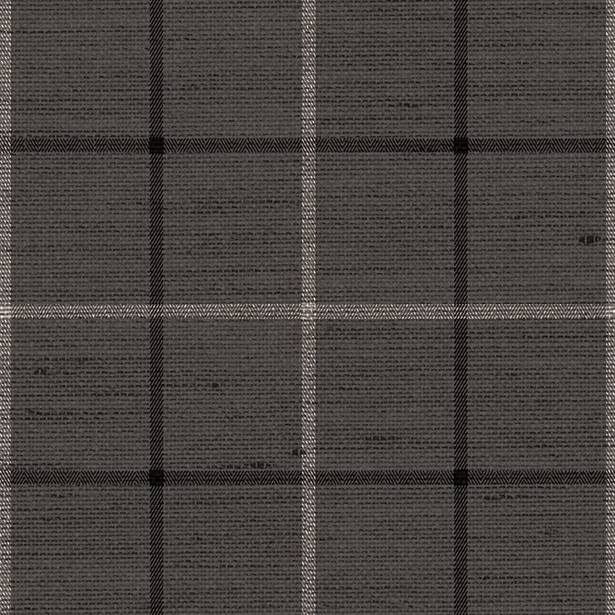9127 | Georgian Grid, Grey and Black on Canvas Linen - Phillip Jeffries Wallpaper
