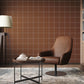 Purchase Phillip Jeffries Wallpaper - 10713, Jackson Plaid - White On Rust 2
