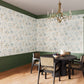 Purchase Phillip Jeffries Wallpaper - 40401, Posy - Blue Thistle On Canvas Linen2