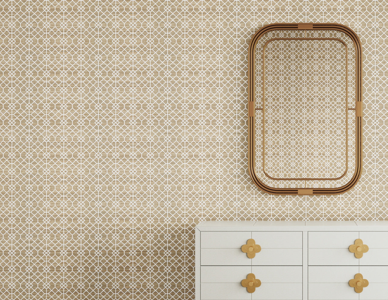 Purchase Phillip Jeffries Wallpaper - 35504, Garden Gate - Honeyed Vine On Manila Hemp2