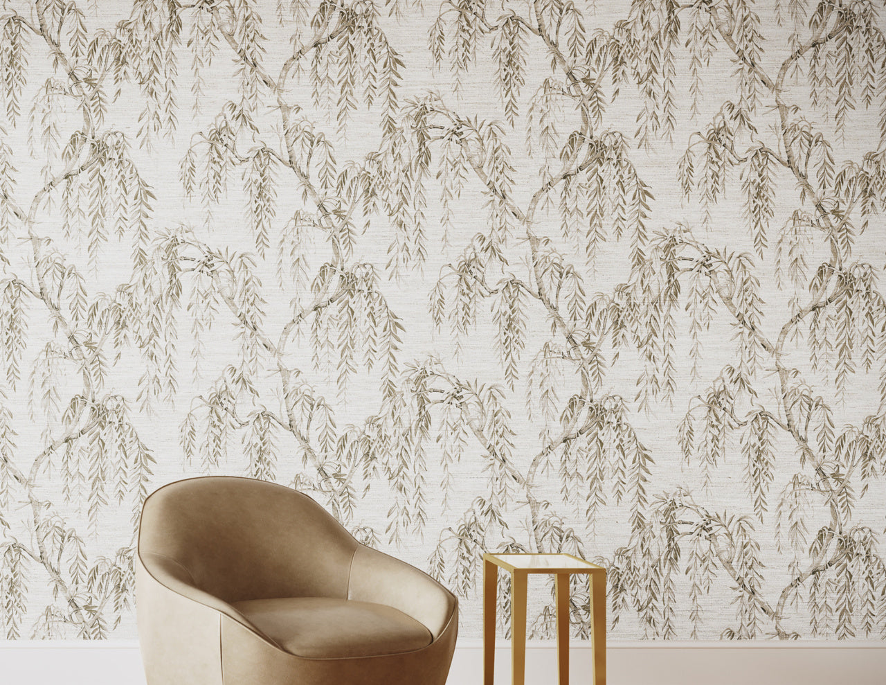 Purchase Phillip Jeffries Wallpaper - 27800, Whispering Willows - Gentle Shade 2