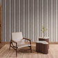 Purchase Phillip Jeffries Wallpaper - 40104, Santa Fe Stripe - Black Ash On Woven Walls2