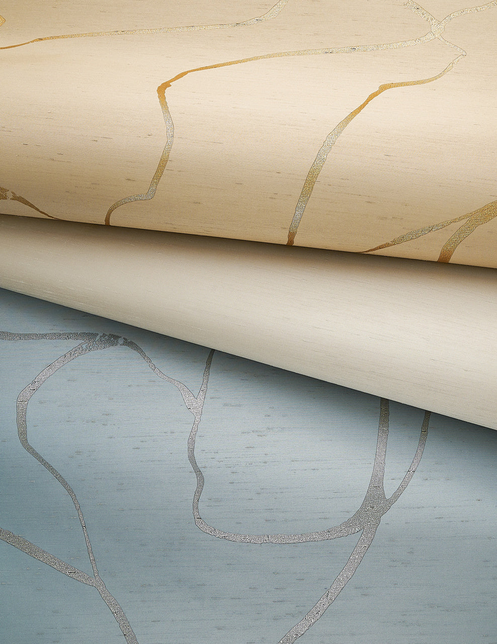 Purchase Phillip Jeffries Wallpaper - 10285, Lustrous Lines - Sandstone Curves 1