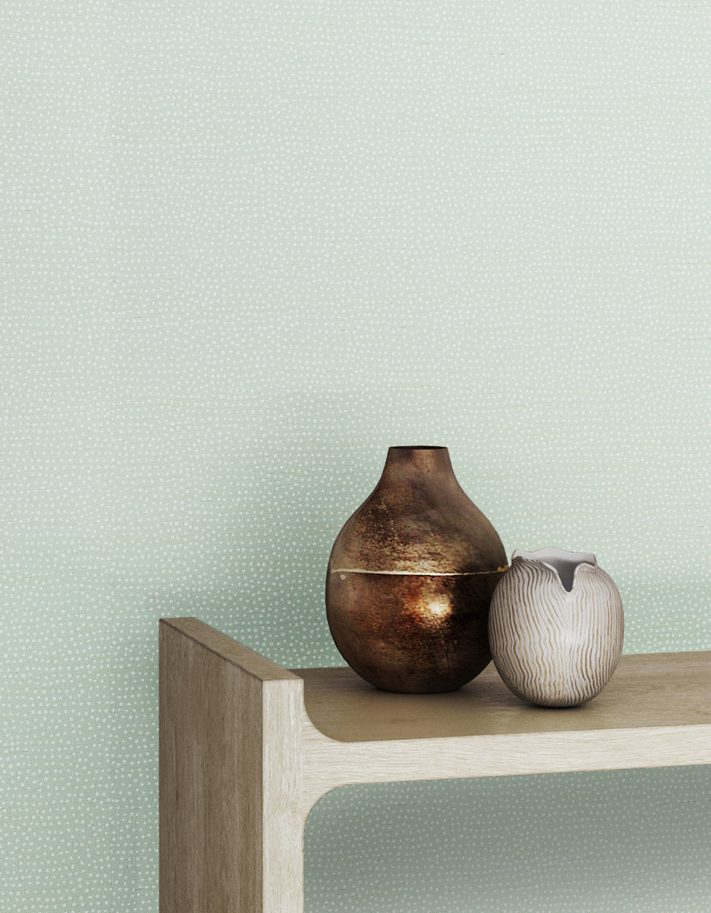 Purchase Phillip Jeffries Wallpaper - 10010, Droplets - Sage With White 2