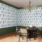 Purchase Phillip Jeffries Wallpaper - 40404, Posy - Bluebell Waltz On Canvas Linen2