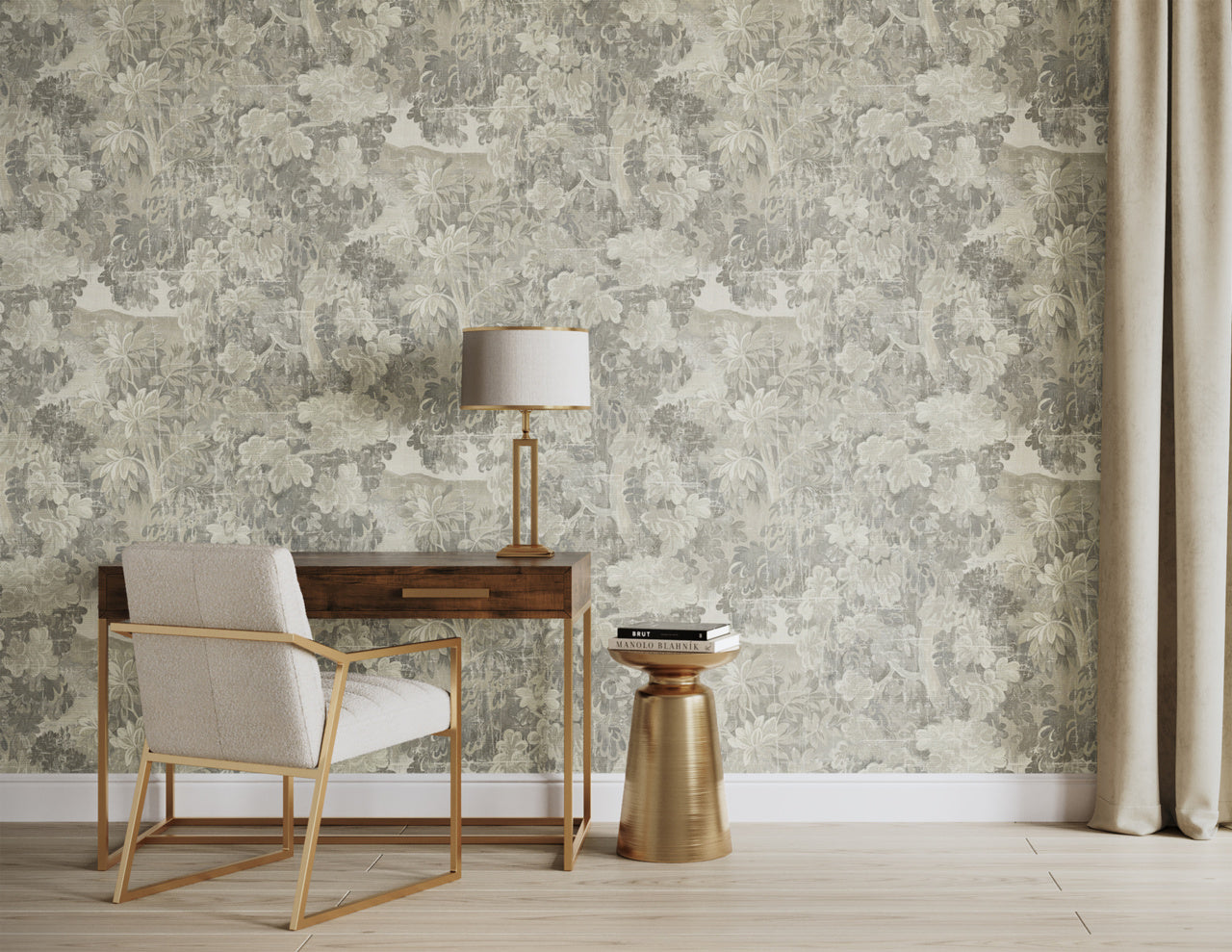 Purchase Phillip Jeffries Wallpaper - 31500, Midsummer - Coventry Grey 2