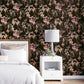 Purchase Phillip Jeffries Wallpaper - 9832, Blushing Blooms - Black Bouquet 2