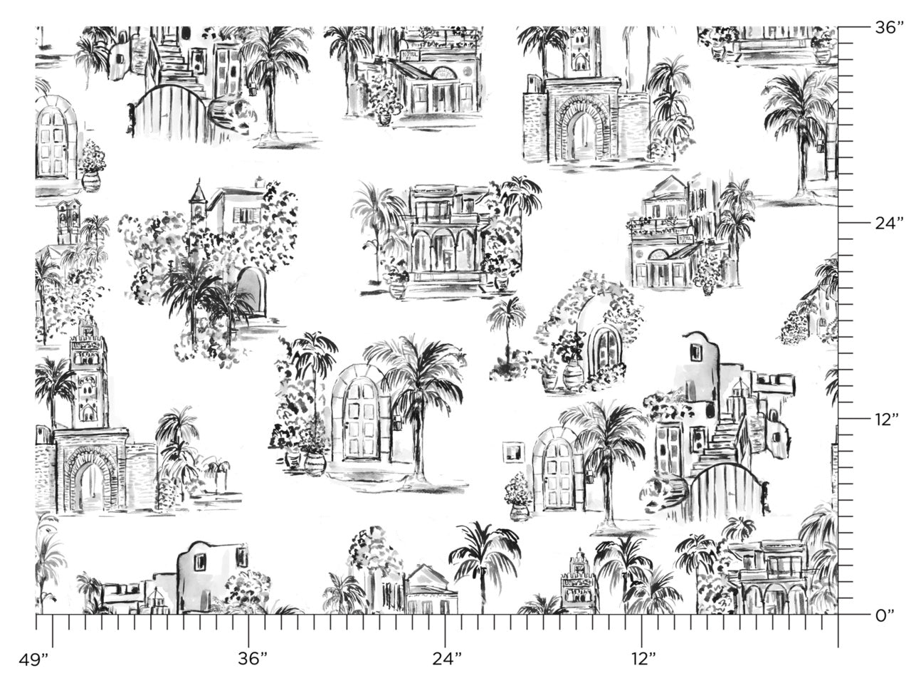 Purchase Phillip Jeffries Wallpaper - 28901, Toulouse Toile - Midnight Stroll 3