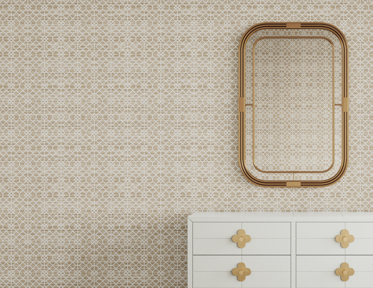 Purchase Phillip Jeffries Wallpaper - 35503, Garden Gate - Harvest Frame On Glam Grass2