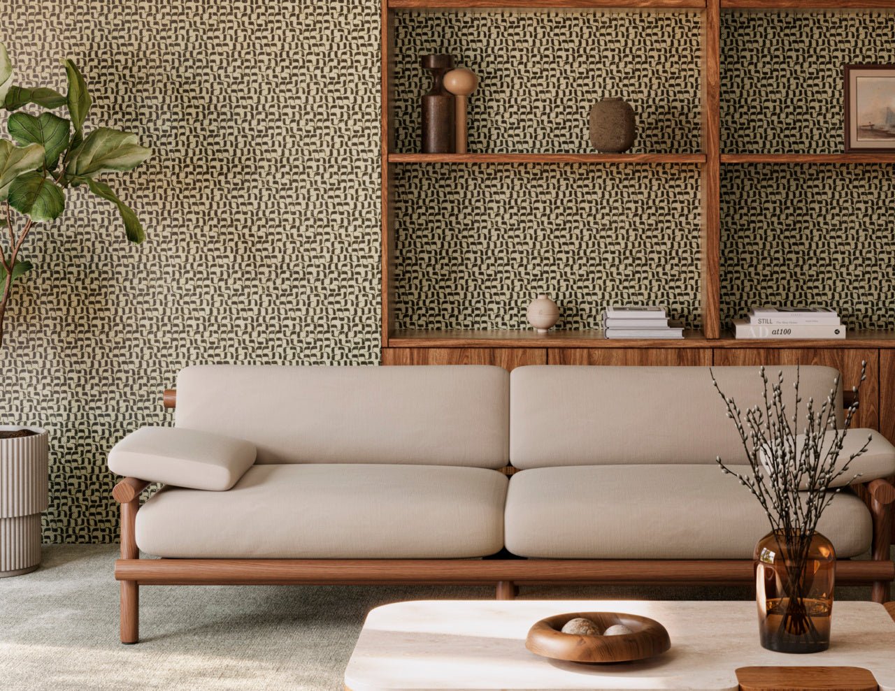 Purchase Phillip Jeffries Wallpaper - 40804, Rosetta - Cocoa Character On Japanese Paper Weave2
