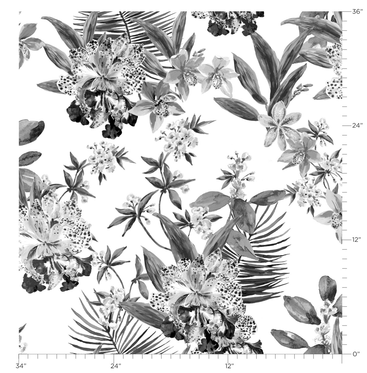Purchase Phillip Jeffries Wallpaper - 10558, Aloha Orchids - Ocean Cooler 3