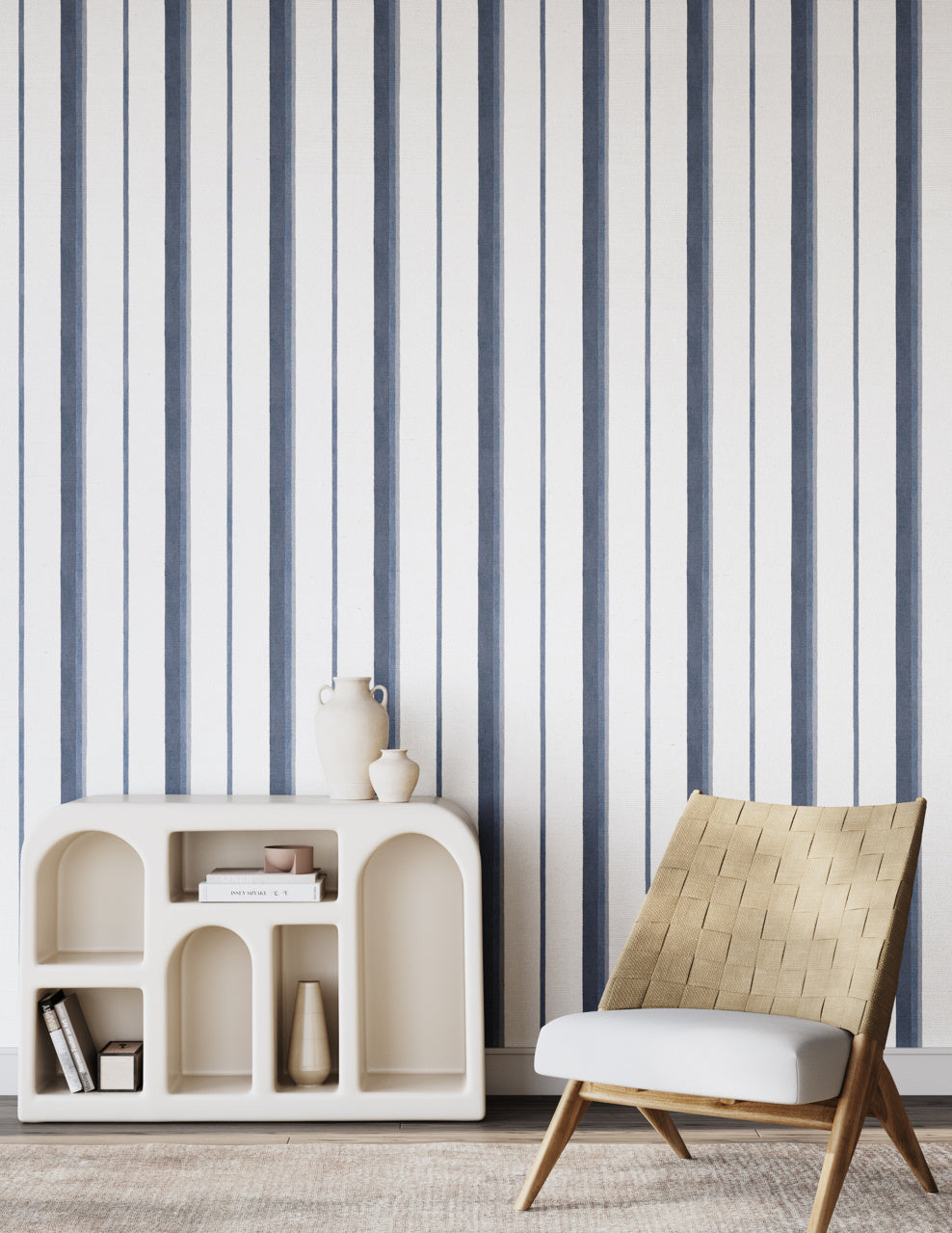 Purchase Phillip Jeffries Wallpaper - 27505, Saint-Tropez Stripe - Tidal Wave 2