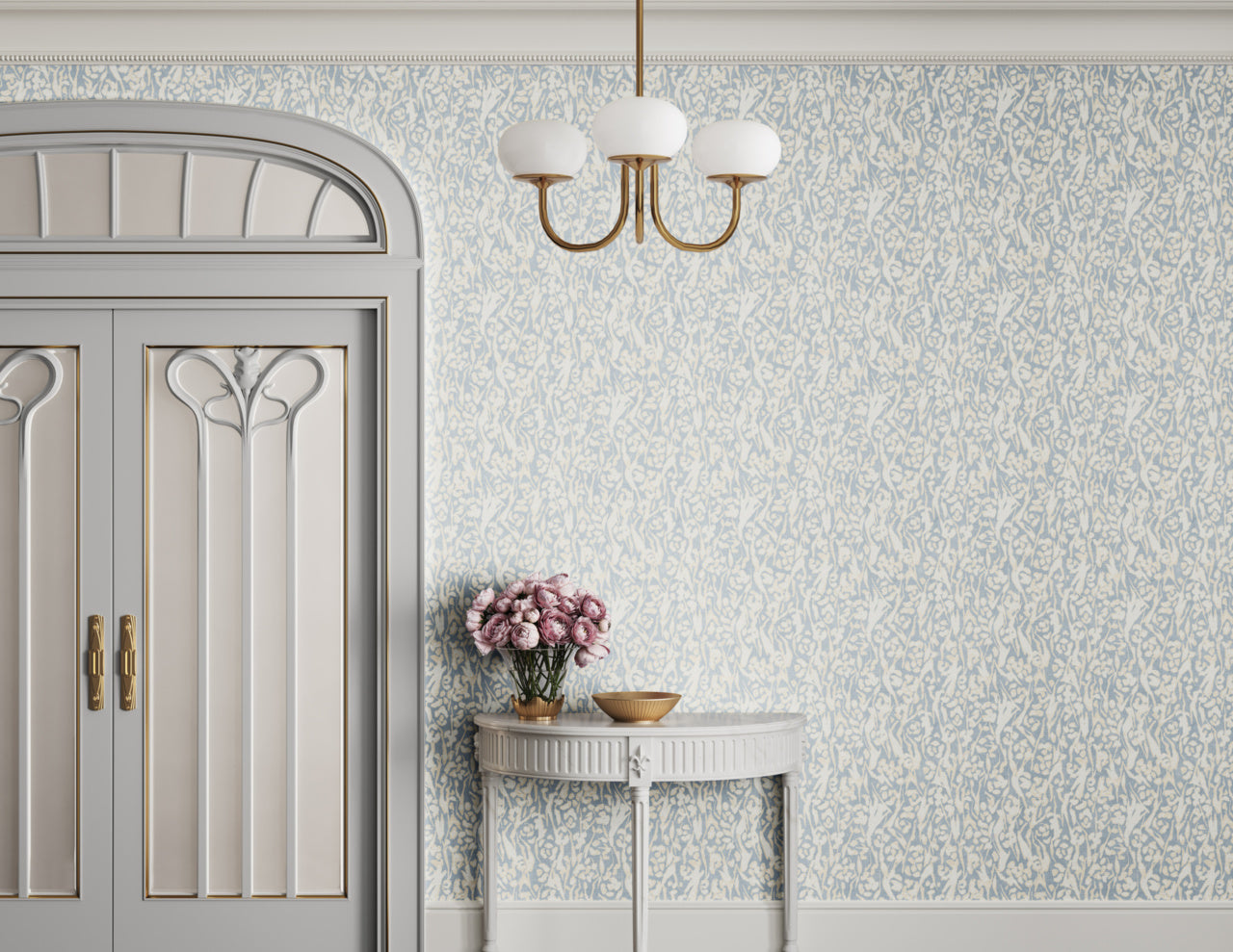 Purchase Phillip Jeffries Wallpaper - 40606, Charmed - Celestial Drift On Canvas Linen2