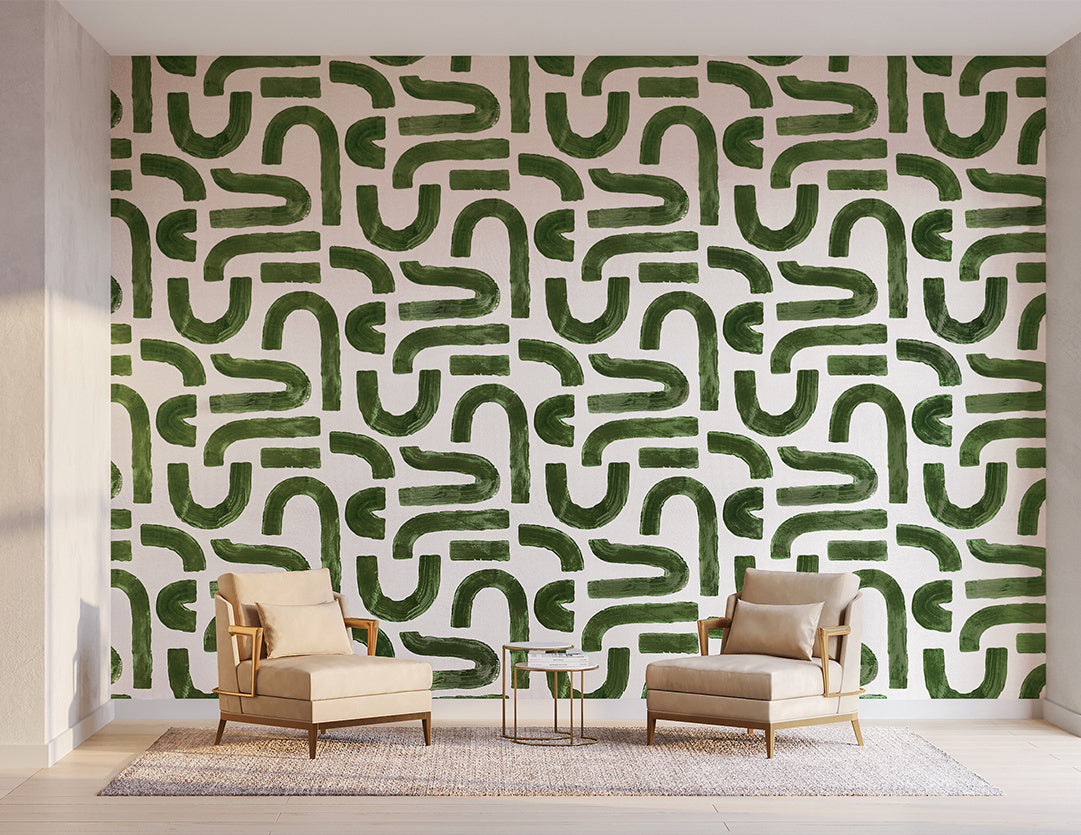 Purchase Phillip Jeffries Wallpaper - 10273, Curves - Juniper Arcs 2