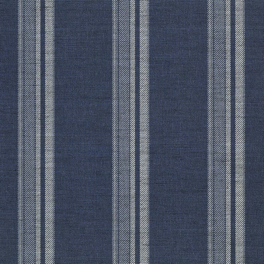 Purchase Phillip Jeffries Wallpaper - 10735, Prairie Stripe - White On Navy 