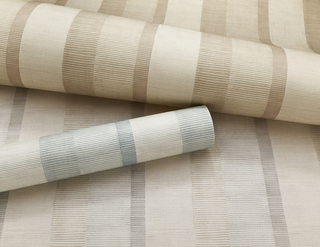 Purchase Phillip Jeffries Wallpaper - 40105, Santa Fe Stripe - Cocoa Ridge On Vinyl Mirror Mirror1