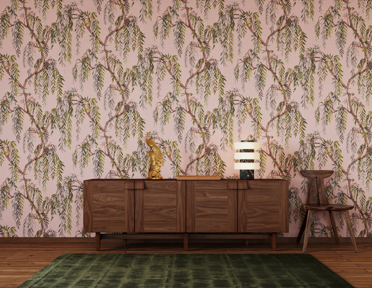 Purchase Phillip Jeffries Wallpaper - 27803, Whispering Willows - Pink Serenity 2