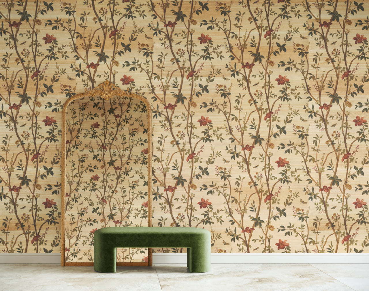 Purchase Phillip Jeffries Wallpaper - 35403, Jasmine - Autumn Petals On Floored2