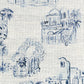 Purchase Phillip Jeffries Wallpaper - 28905, Toulouse Toile - Blue City 