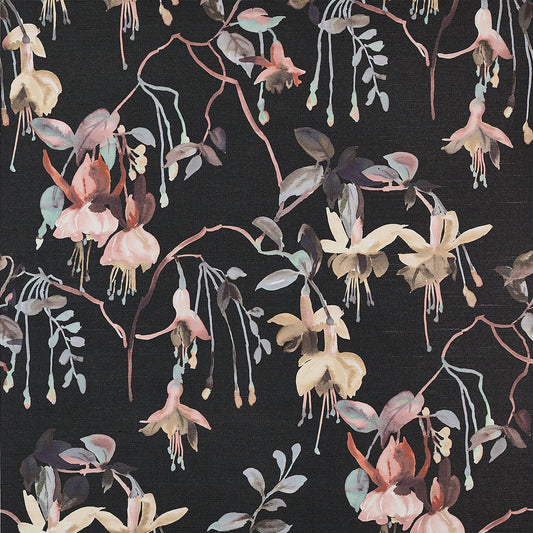 Purchase Phillip Jeffries Wallpaper - 9832, Blushing Blooms - Black Bouquet 