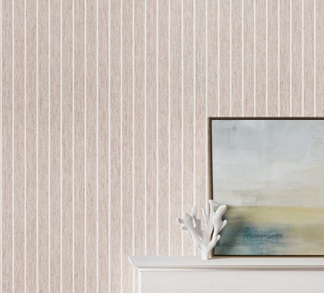 Purchase Phillip Jeffries Wallpaper - 9852, Coastal Stripe - Sand Dune 2
