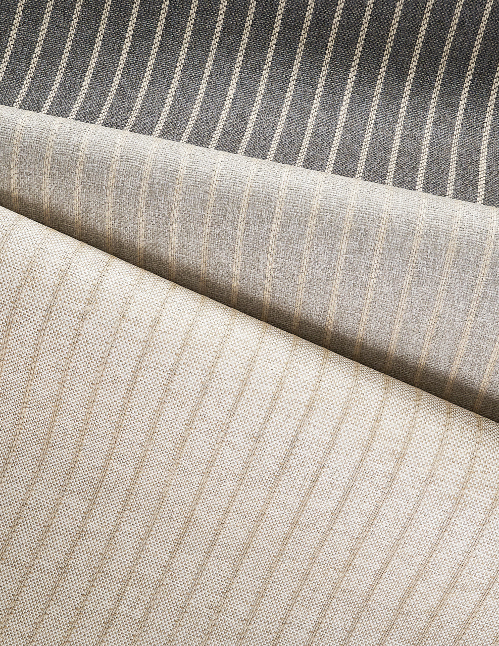 Purchase Phillip Jeffries Wallpaper - 10102, Origin Stripe - Cream And Grey 1
