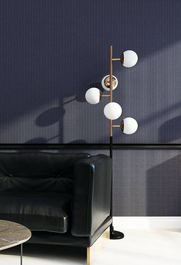 Purchase 2141 Vinyl Savile Suiting Pinstripe White on Tan Phillip Jeffries Wallpaper 1