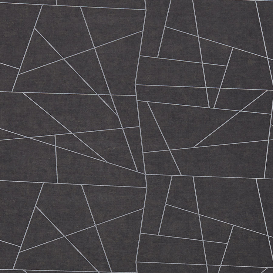 Purchase 6496 Vinyl Abstract Geo Charcoal Lines Phillip Jeffries Wallpaper