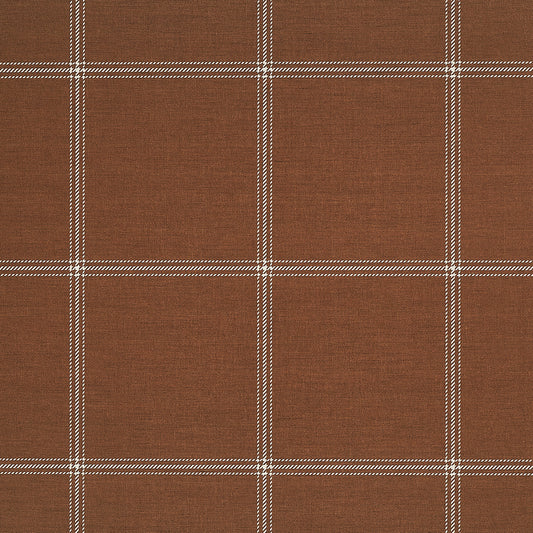 Purchase Phillip Jeffries Wallpaper - 10713, Jackson Plaid - White On Rust 