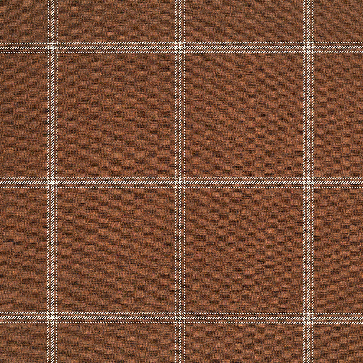 Purchase Phillip Jeffries Wallpaper - 10713, Jackson Plaid - White On Rust 