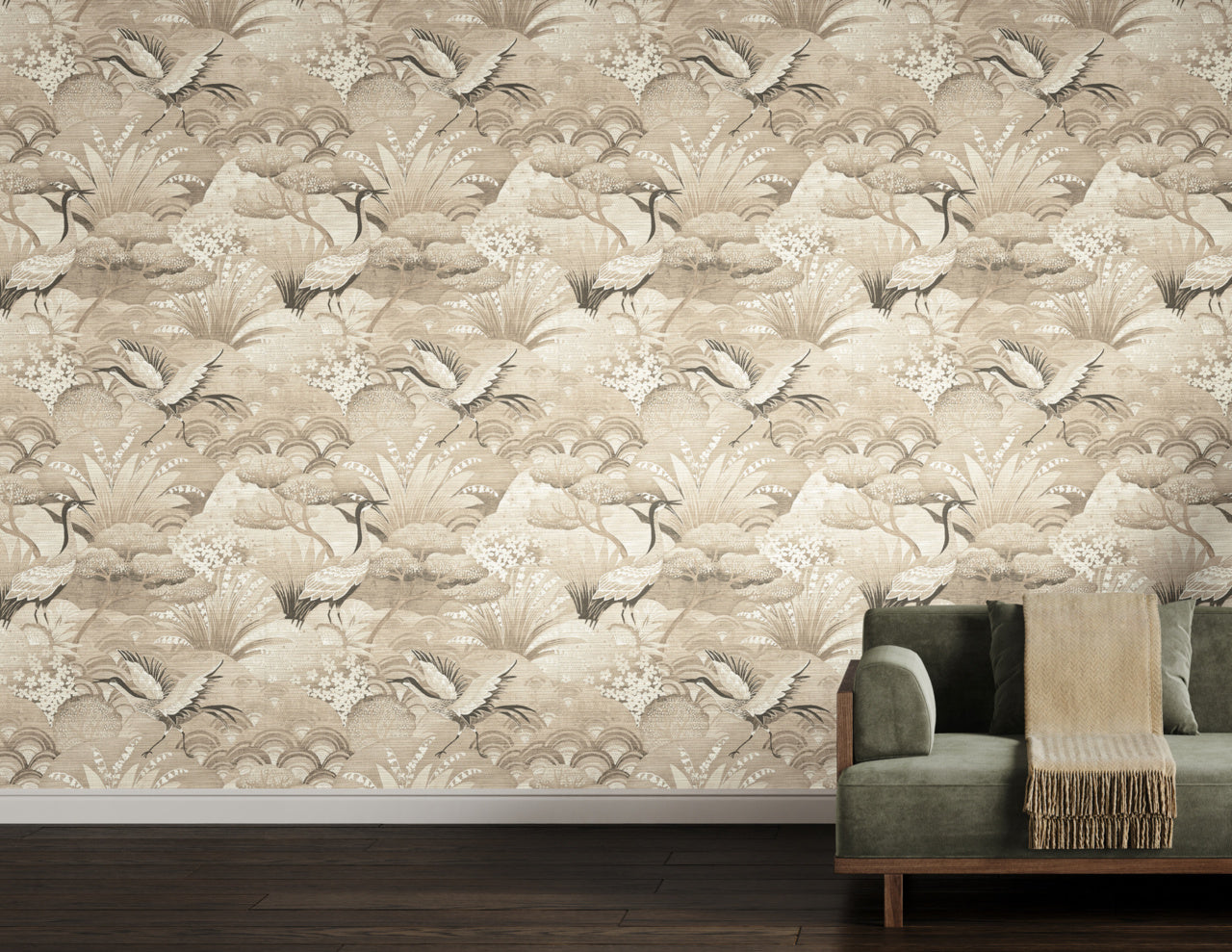 Purchase Phillip Jeffries Wallpaper - 35603, Fable - Harvest Whim On Woven Walls2