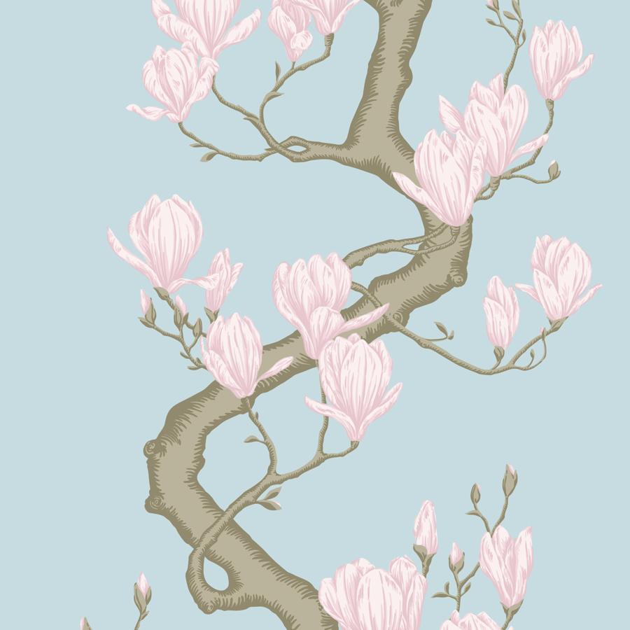 Purchase 128/1004 Magnolia Tree, Sky Blue Botanical - Cole & Son Wallpaper