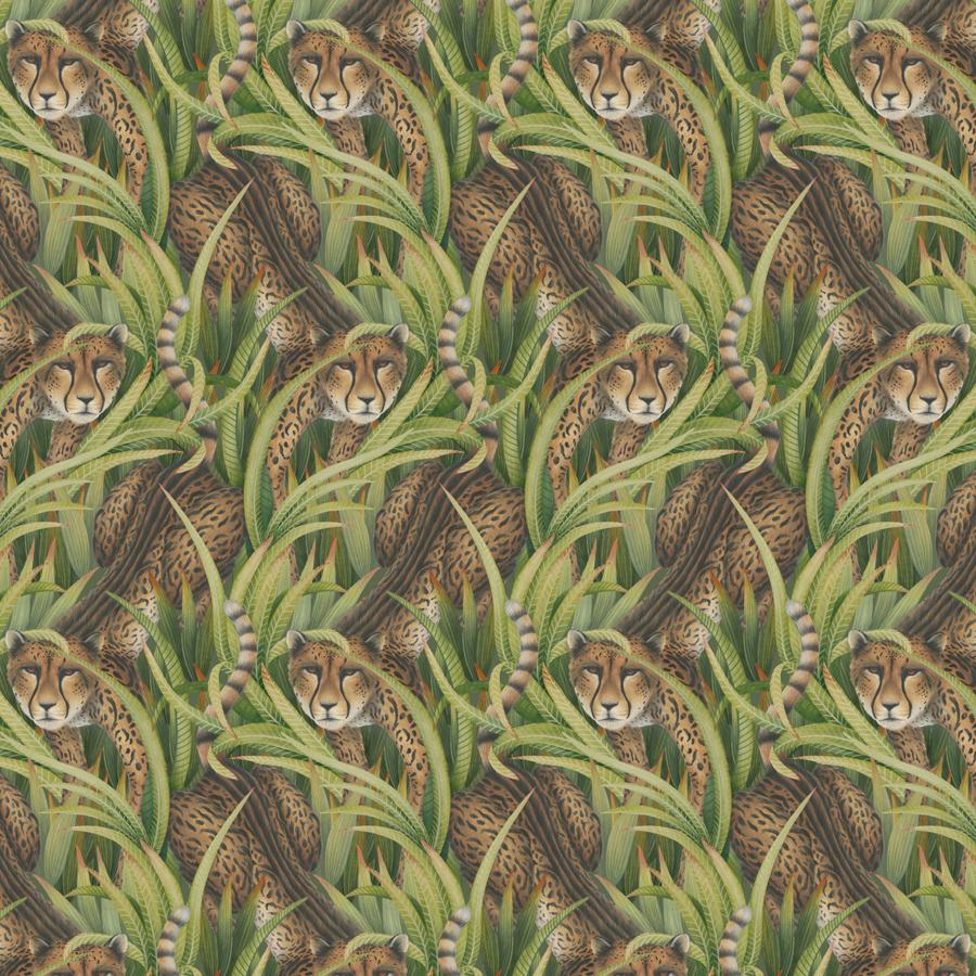 Purchase 129/8042-Cs Cheetah Prowl, Grass - Cole & Son Wallpaper - 129/8042.Cs.0