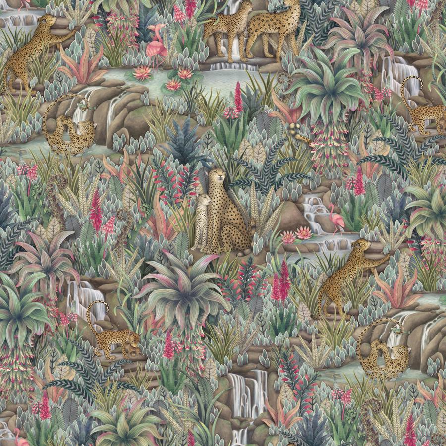 Purchase 129/9047-Cs Injisuthi, Viridian - Cole & Son Wallpaper - 129/9047.Cs.0