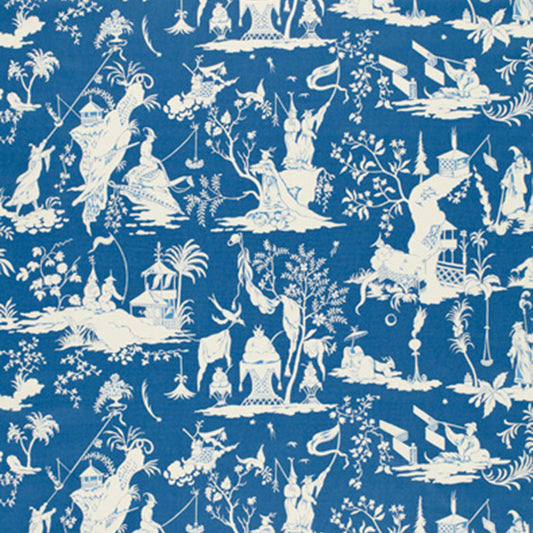 Select 172922 Starry Night China Blue by Schumacher Fabric